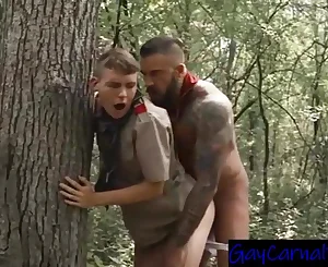 [gaycarnalplus] Nubile Scout Pummeled By His Tormentor Cub Outdoors