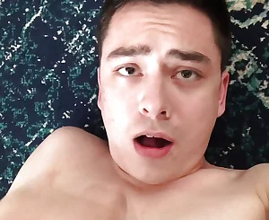 lad self facial cumshot point of view